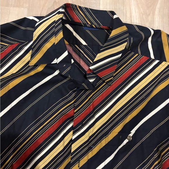 Dynamic Black and Red Casual Button Down Shirt - Picture 2 of 7